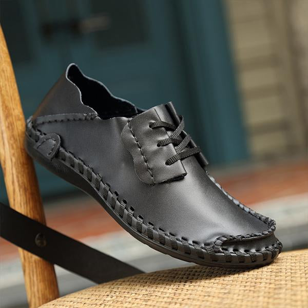 MEN'S HAND-STITCHED LACE-UP CASUAL SHOES 98481658S