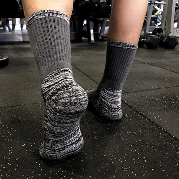 MEN'S COTTON THICKENED TOWEL MID-CALF SPORTS SOCKS 61620411S