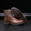 MEN'S STYLISH SIDE ZIPPER HIGH-TOP LACE-UP BOOTS 74537361S