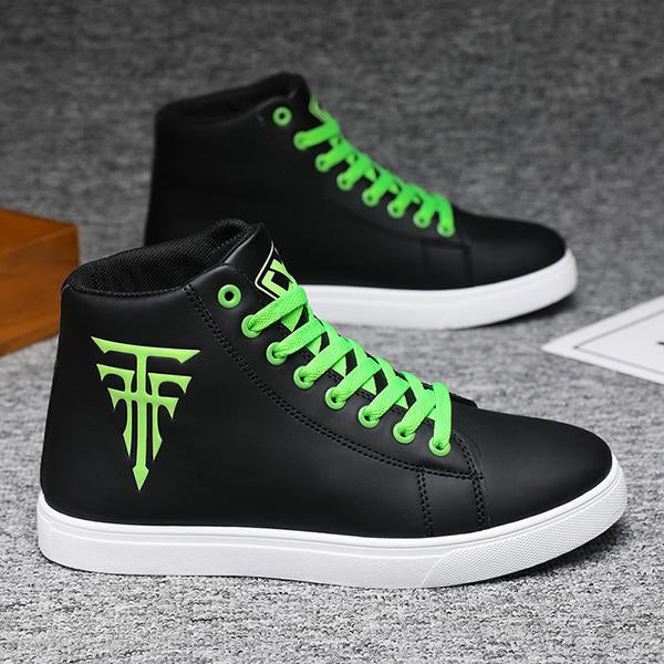 MEN'S CASUAL LACE-UP HIGH-TOP SNEAKERS 01118104S