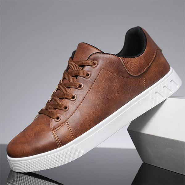 MEN'S RETRO LACE-UP FLAT CASUAL SHOES 86232809S