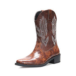 MEN'S RETRO POINTED EMBROIDERED COWBOY BOOTS 50354903YL