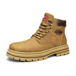 MEN'S YELLOW RETRO WORK LACE BOOTS 85146347S