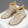 MEN'S SOLID COLOR CASUAL LACE UP BOOTS 24892449YL