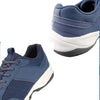 MEN'S BLUE CASUAL LACE UP CANVAS SHOES 53559658YL