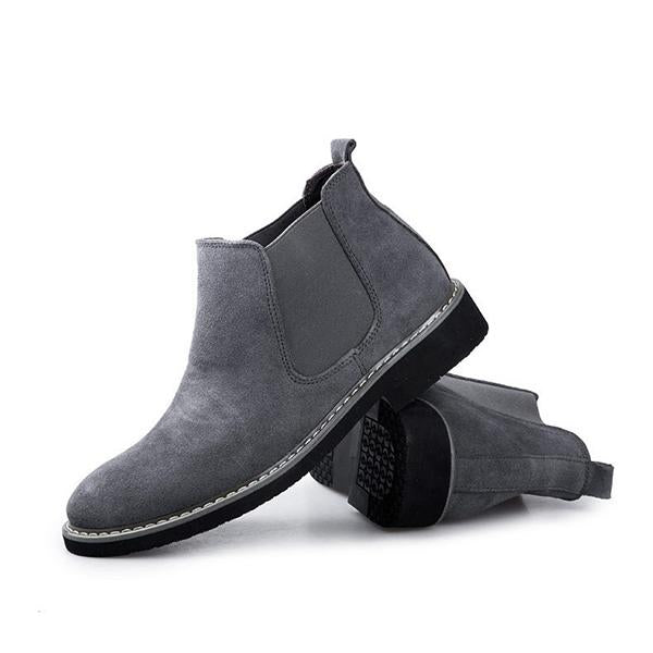 MEN'S SUEDE LEATHER CHELSEA ANKLE BOOTS 52487314YL