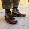 MEN'S RETRO COLOR-BLOCKED MOTORCYCLE BOOTS 09762815S