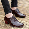 MEN'S BUSINESS POINTED-TOE HIGH-HEELED DRESS SHOES 85558050S