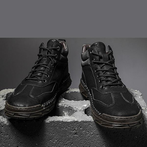 MEN'S RETRO LACE UP HIGH TOP SNEAKERS 87089315YL