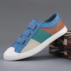 MEN'S CASUAL CONTRAST COLOR SLIP-ON CANVAS SHOES 76427249S