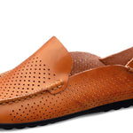 MEN'S HAND-SEWN HOLLOW SLIP-ON SHOES 93545992S