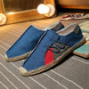 MEN'S LINEN HANDMADE STRAW CASUAL CANVAS SHOES 61344969S