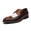 MEN'S BUSINESS RETRO COLOR BLOCK DRESS SHOES 84145781S