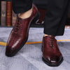 MEN'S STYLISH BUSINESS STONE PATTERN DRESS SHOES 48518761S