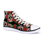 MEN'S HALLOWEEN SKELETON LACE CANVAS CASUAL SHOES 51483419YL