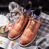 MEN'S VINTAGE ENGRAVED LACE-UP CHUKKA BOOTS 88019061S