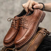 MEN'S RETRO LACE-UP WORK STYLE LEATHER SHOES 72208206S