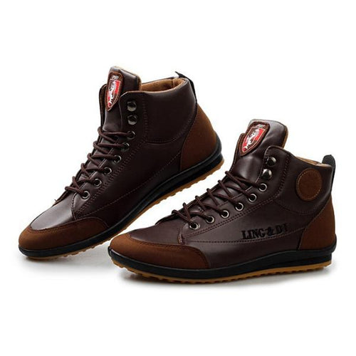 MEN'S RETRO LACE-UP HIGH-TOP CASUAL SNEAKERS 96504549S