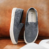 MEN'S DISTRESSED SLIP-ON WASHED CANVAS DECK SHOES 00108473S