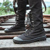 MEN'S CASUAL LACE UP CANVAS BOOTS 92156669YL