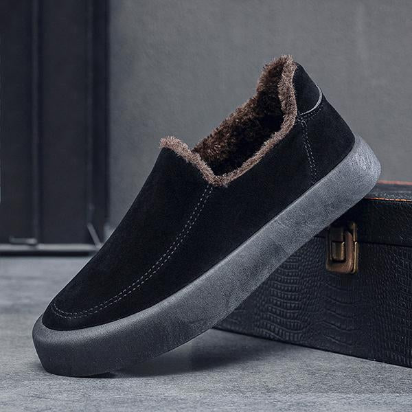 MEN'S SLIP-ON WARM PLUSH CASUAL COTTON SHOES 07807865S