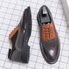 MEN'S FASHION BROGUE CARVED STITCHING LEATHER SHOES 05593068S