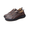 MEN'S HAND-STITCHED SOFT-SOLED CROCODILE-PRINT CASUAL SHOES 03621393S