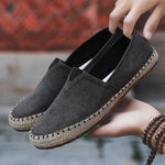 MEN'S LINEN CANVAS SLIP-ON ESPADRILLES 59815735S