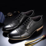 MEN'S CASUAL RUBBER SOLED BUSINESS DRESS SHOES 71036395S