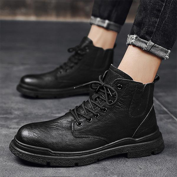 MEN'S CASUAL HIGH TOP LACE-UP BOOTS 62757819YL