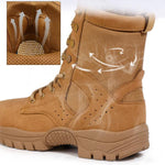 MEN'S BREATHABLE SHOCK-ABSORBING LABOR PROTECTION WORK BOOTS 67080756YL