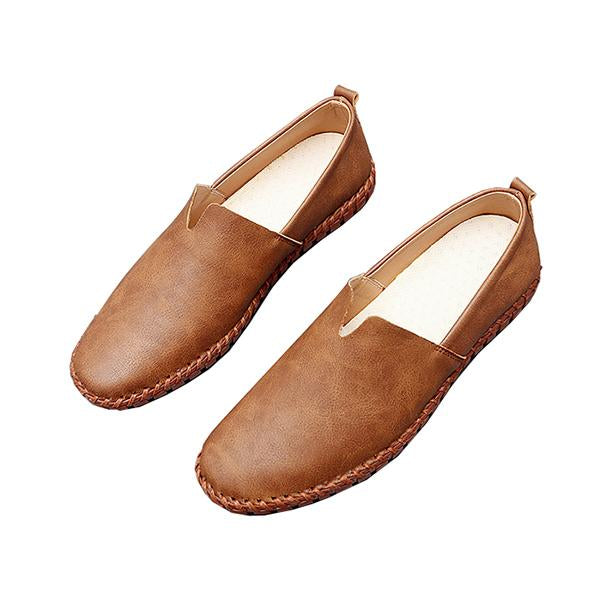 MEN'S LEATHER DRIVING CASUAL LOAFERS 63862678YL