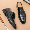 MEN'S POINTED LACE UP BUSINESS DRESS WEDDING SHOES 50937651YL