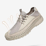 MEN'S RETRO LACE UP SOFT SOLED MESH CASUAL SHOES 61593532YL