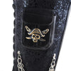 MEN'S PUNK ROCK SKULL CHAIN LACE UP WESTERN BOOTS 47253384S