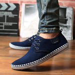 MEN'S SUEDE HAND-STITCHED LACE-UP CASUAL SHOES 53117509S