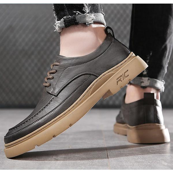 MEN'S LACE-UP CASUAL LEATHER SHOES 07840903YL