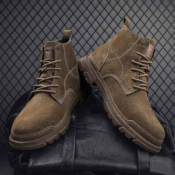 MEN'S RETRO LACE UP CASUAL BOOTS 19348515YL