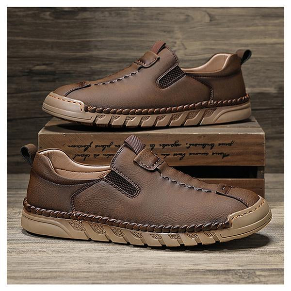 MEN'S RETRO LACE UP LEATHER SHOES 75175599YL