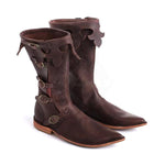 MEN'S MEDIEVAL RETRO LEATHER BOOTS 67668447YL