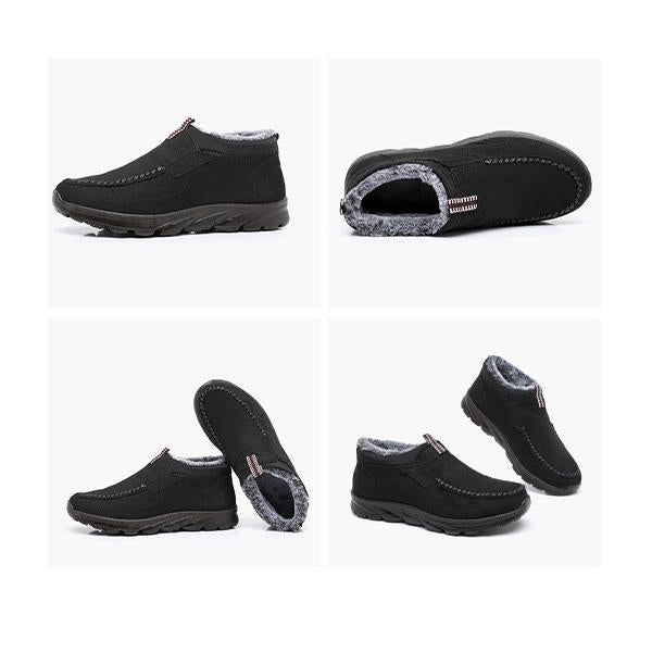 MEN'S PLUSH THICK WARM LINING LOAFERS 68777813YL