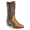 MEN'S RETRO SNAKE PATTERN POINTED EMBROIDERY FASHION BOOTS 82049045YL