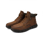 MEN'S CASUAL VINTAGE LACE UP ANKLE BOOTS 78180456S