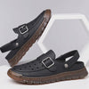 MEN'S PREMIUM LEATHER SLIDES WITH ADJUSTABLE BUCKLE FOR COMFORT AND STYLE MUA1206E5IYL