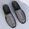 MEN'S PERFORATED BREATHABLE SLIP-ON LOAFER MULES MUA1296F3F