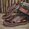 MEN'S COMFORTABLE LEATHER CUSHION SANDALS FOR CASUAL & OUTDOOR 42576162YL