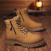 MEN'S DURABLE AND STYLISH LACE-UP LEATHER BOOTS MUA1198G5I