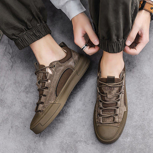 MEN'S FASHIONABLE LACE UP CASUAL SHOES 07296814YL